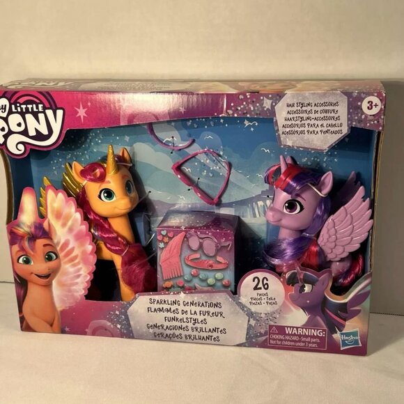 My Little Pony A New Generation, Sparkling Generations 2-Pack, 6-Inch Figures - Picture 1 of 5